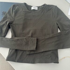 Babaton Contour Khaki Long Sleeve Top
